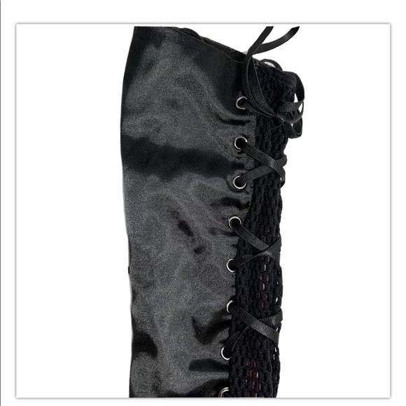 Victoria’s Secret COLIN STUART Over Knee Lace Up Boots Sz 10 - Picture 2 of 10